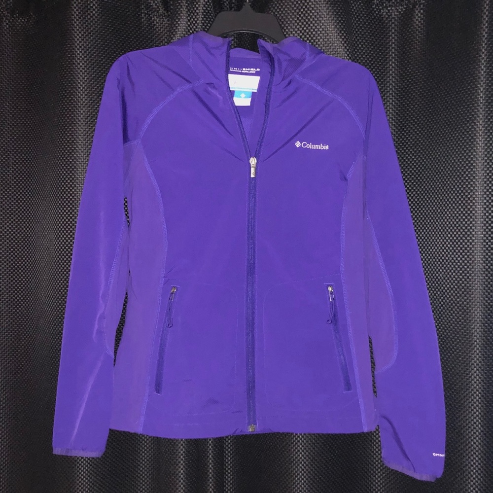 Dark Purple Columbia Omni-Shield Jacket Small